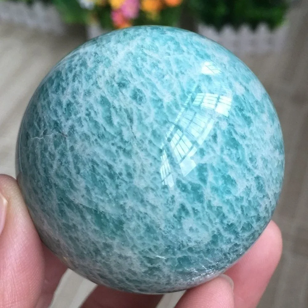 

Natural Amazonite Crystal Gemstone Healing Power Ball Sphere
