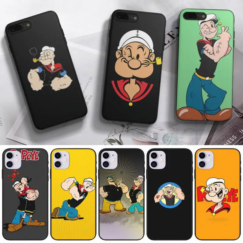 

Etui Popeye The Sailor Man Phone Case For Samsung Galaxy Note 4 8 9 10 20 S8 S9 S10 S10E S20 Plus UITRA Ultra Black