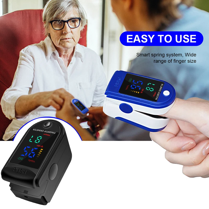 Пульсоксиметр на кончик пальца с OLED-экраном монитор насыщения крови кислородом