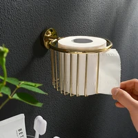 bathroom accessories toilet paper holder gold copper holder for paper towels wall mounted paper basket roll holder tissue box