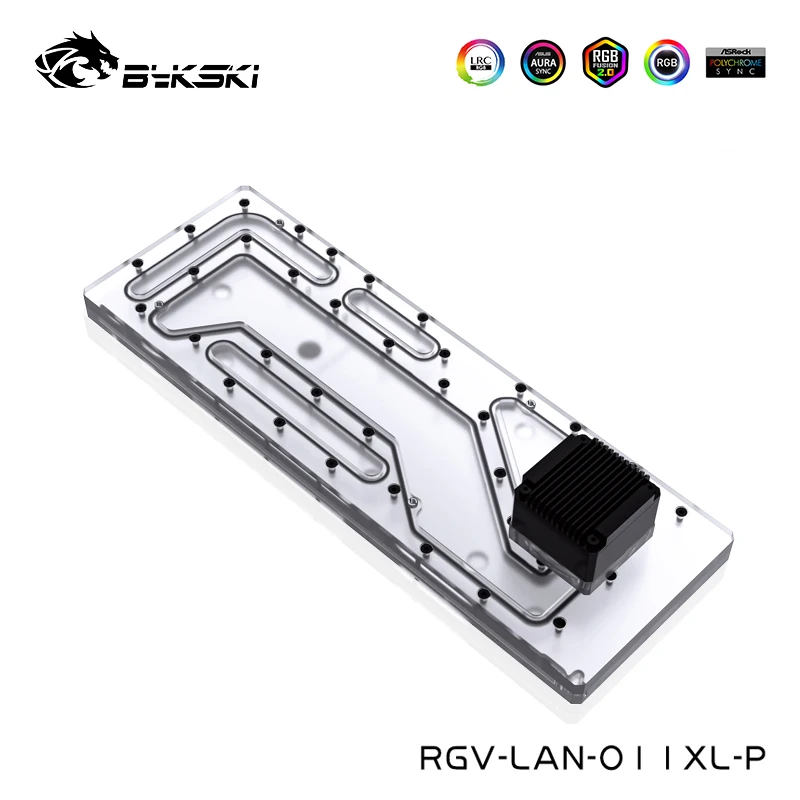 

Резервуар для воды Bykski для LIANLI O11 Dynamic XL, чехол, Профессиональное использование, планка для водного пути, RGB резервуар, фотоэлемент