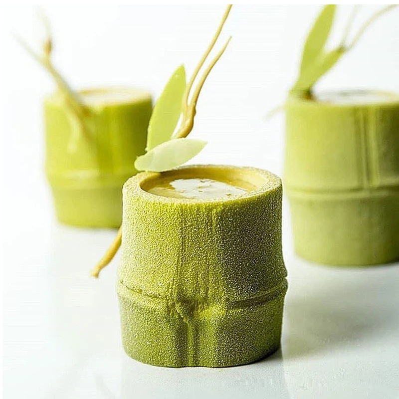 6 Cavity French Dessert Bamboo Shape Silicone Mousse Cake Mold Jelly Chocolate Candle Cupcake Mould Baking Tools | Дом и сад