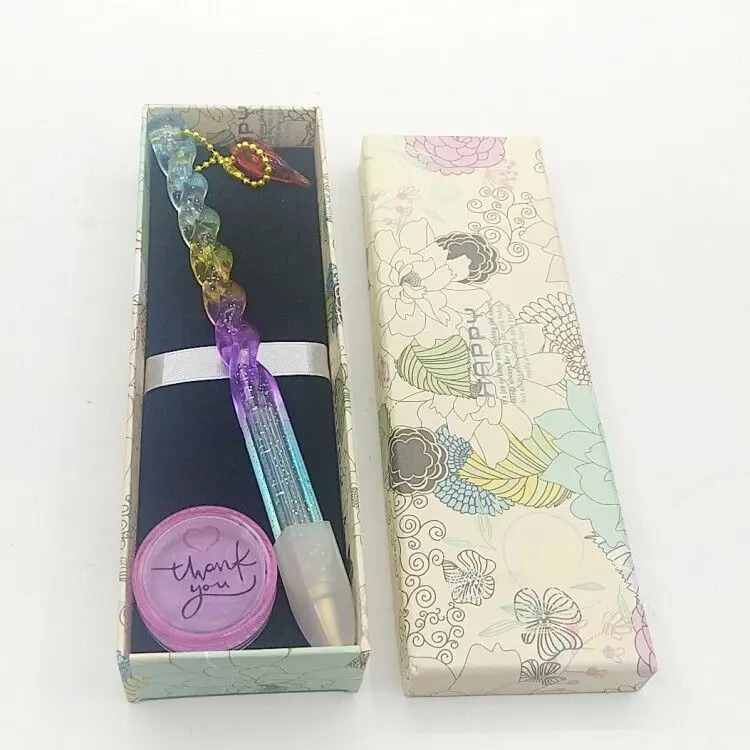 

Diamond Painting Cross Stitch Point Drill Mosaic Tool Kits New Pen Colorful Ocean Pen With Chain Embroidery Accessories Wax