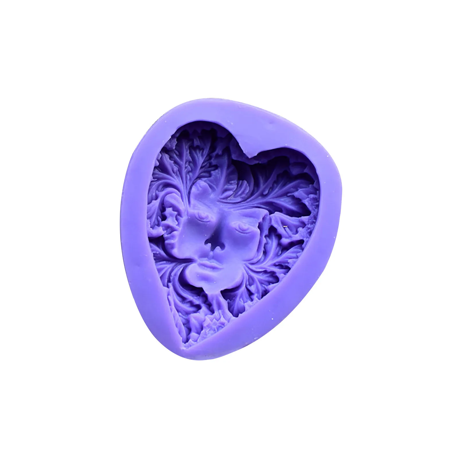 

New Creative Tree Cane Face Silicone Fondant Mold Silicone Candle Plaster Mold