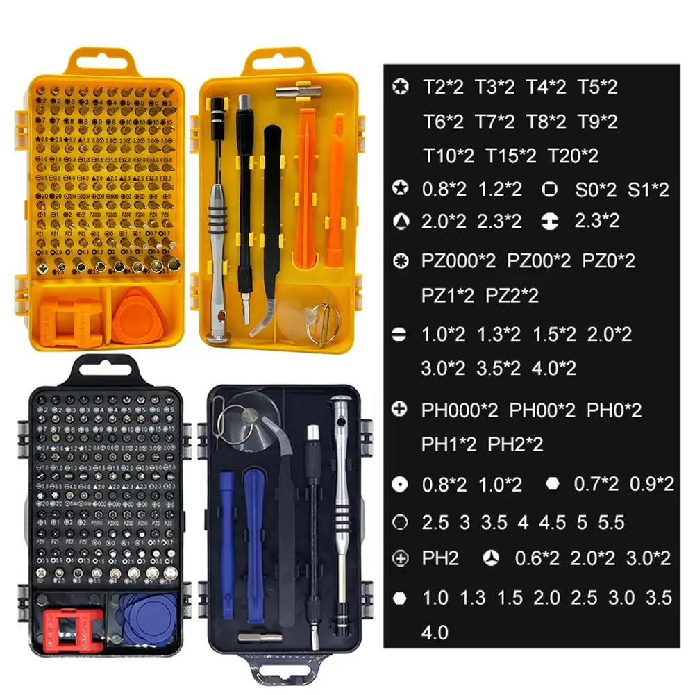 

110-in-1 Precision Screwdriver Tools Sets Magnetic Repair Tool Kit For Mobile Phone Tablet Computer Watch/Camera Eyeglasses