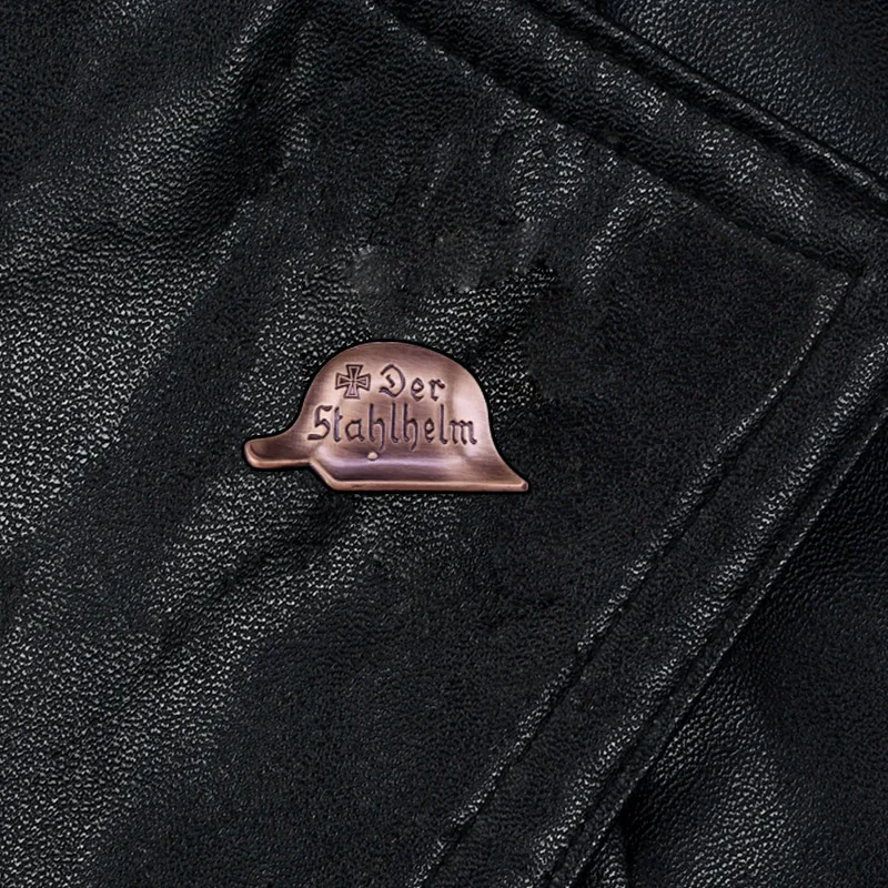 Винтажный немецкий Стальной шлем значок военный подарок | Украшения и аксессуары