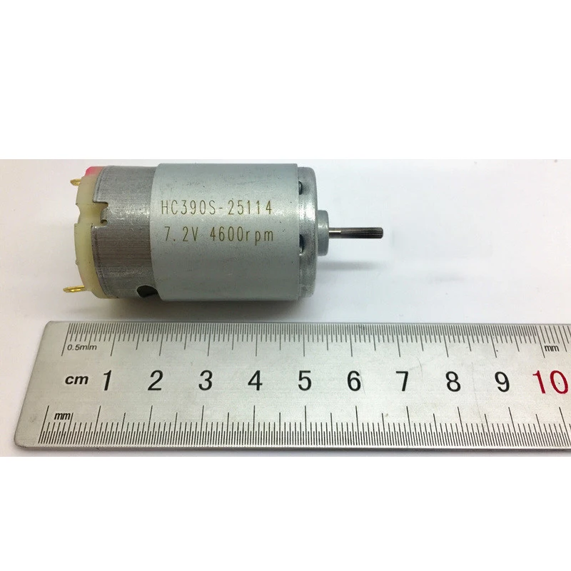 4600 об/мин 120mA DC7.2V Новый 390 микро-двигатель с щеткой постоянного тока большим