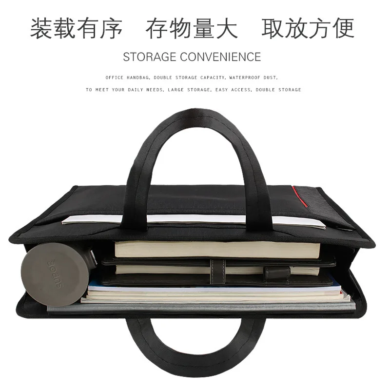

Selling Men and Women Business Oxford Cloth Document Bag Portable Conference Portfolio Briefcase Men Torba Na Laptopa Office Bag