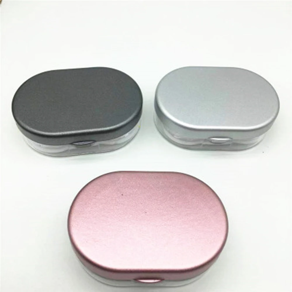 1PC Frosted Beauty Pupil Box Care Companion Double Storage Contact Lens Wholesale Random color | Аксессуары для одежды