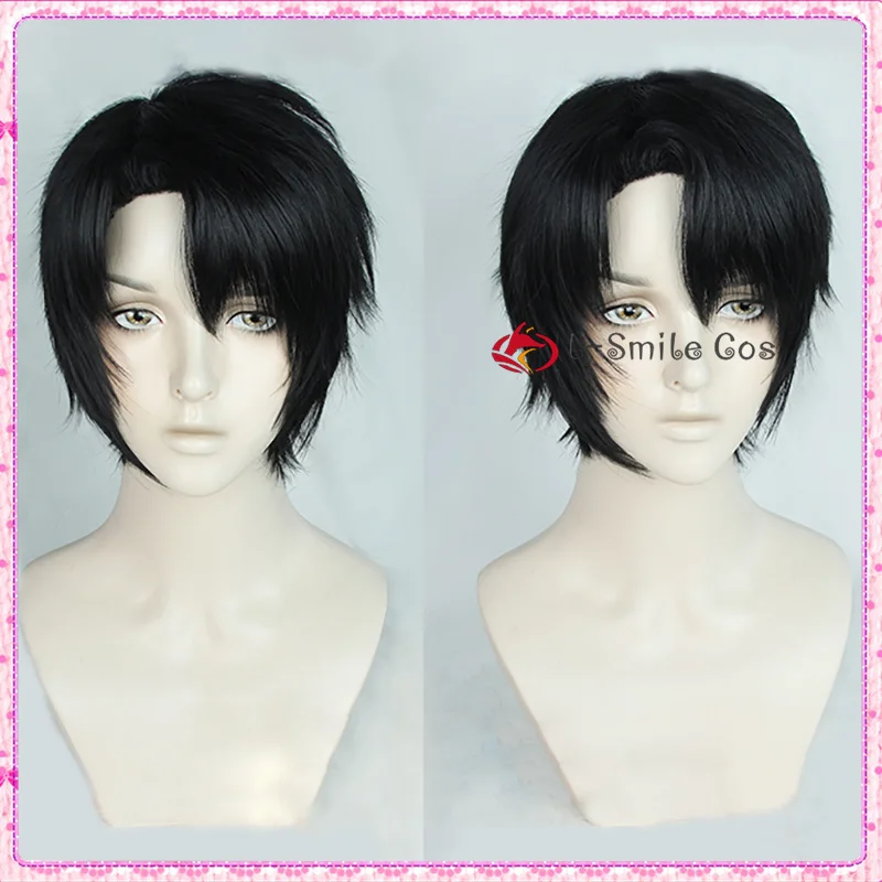 

Kishibe Young Cosplay Wig Anime Chainsaw Man Black Short Cosplay Heat Resistant Hair Halloween Party Role Play Wigs + Wig Cap