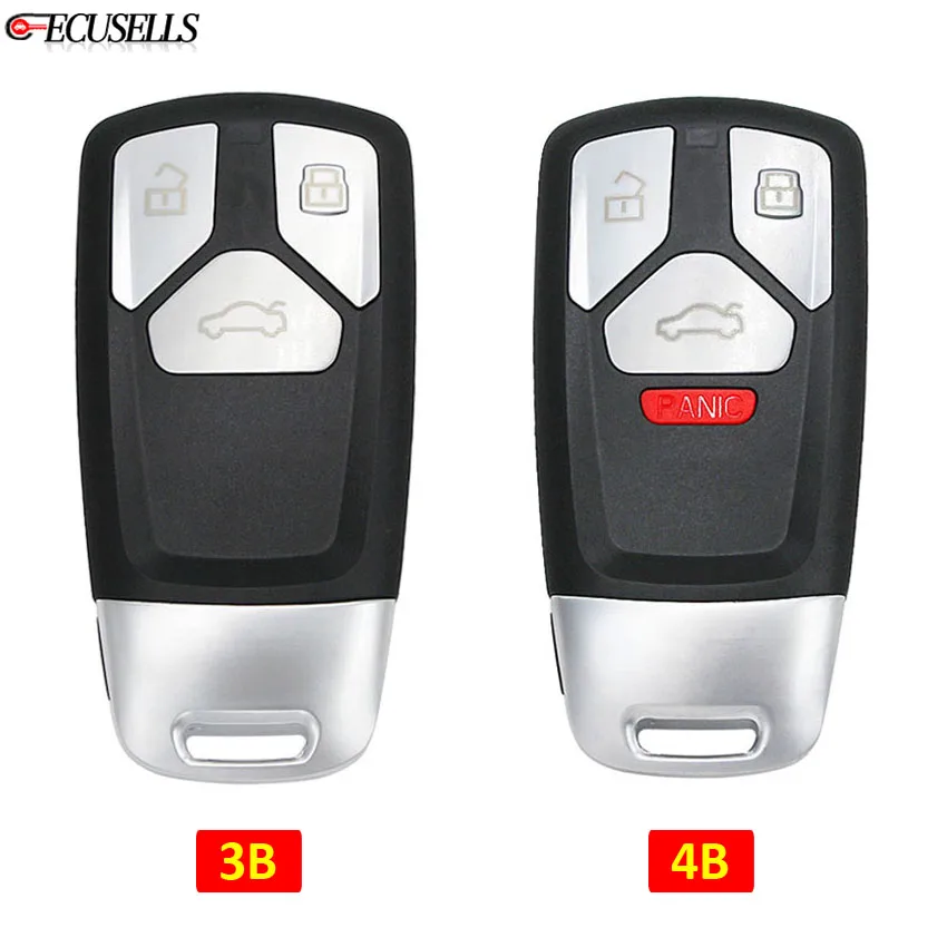 3/4 кнопочный дистанционный смарт ключ для автомобиля чехол 4M0 959 754 AK/ AQ/ AF Audi A4 A5 S4 S5