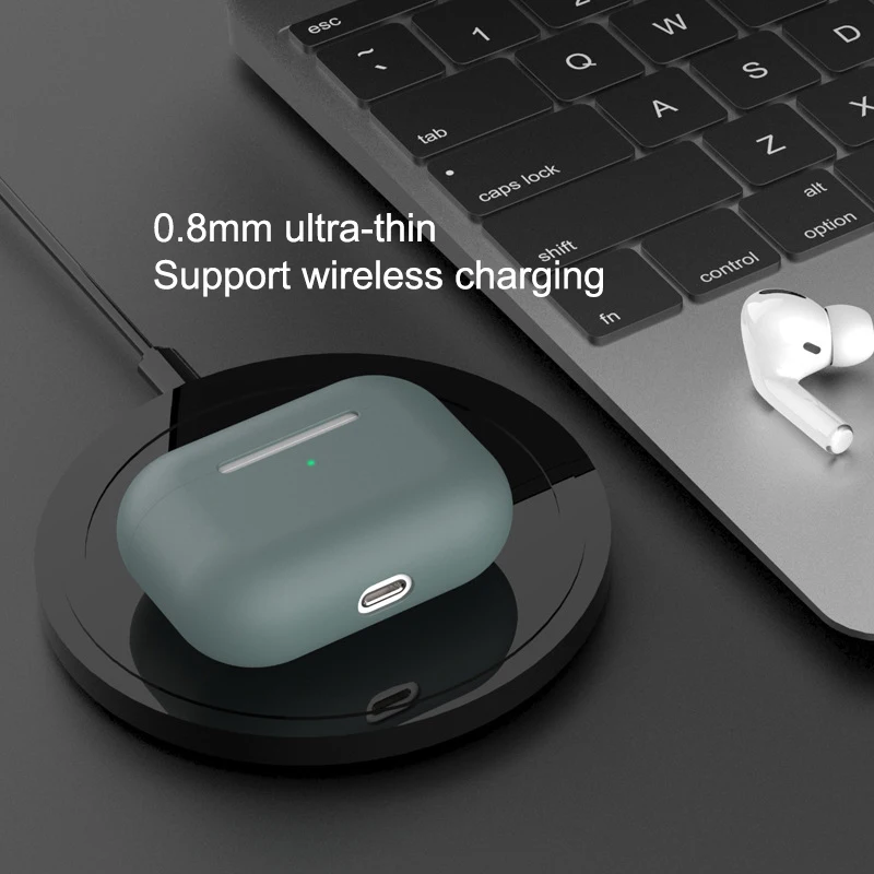 Силиконовый чехол для AirPods Pro беспроводной Bluetooth Apple Air Pods 3 наушников аксессуар