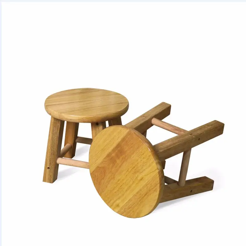 Массивный деревянный табурет маленькая скамейка низкий модная обеденный