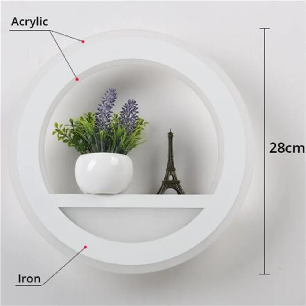 Светодиодный настенный светильник с регулируемой яркостью 2 4G дистанционным