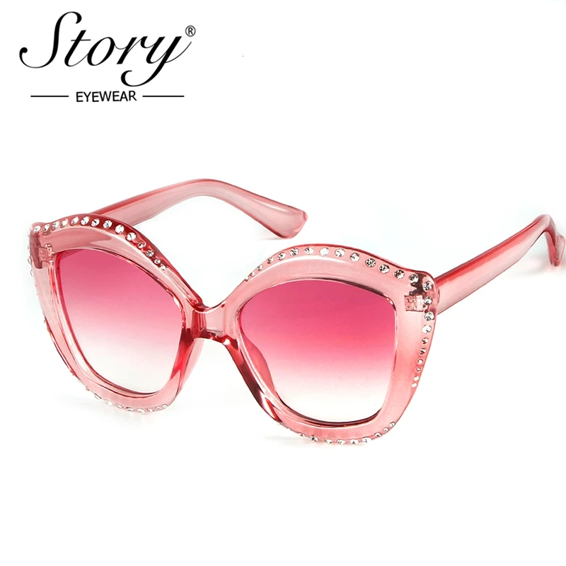 Новые женские роскошные солнцезащитные очки брендовые дизайнерские стразы