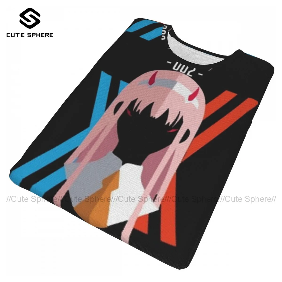 Darling в Franxx Fun полиэстер с коротким рукавом Футболка принтом классические футболка