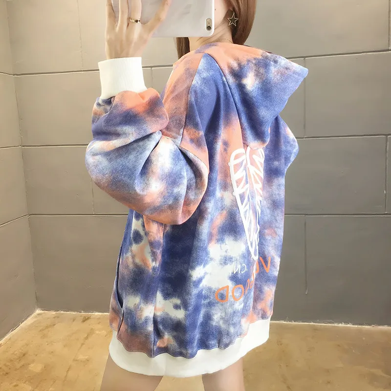 

New Autumn Winter Thick Warm Coat Velvet Women Hoody Sweatshirt Tie Bye Pullover Casual Tops Lady Loose Long Sleeve 2367#