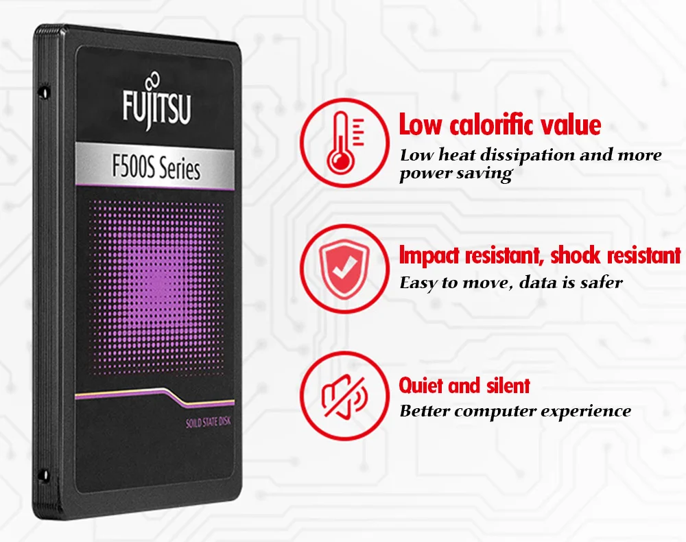 FUJITSU hd ssd 1 ТБ sata iii 3D NAND Flash 1 ТБ ssd TLC SMI Phison Realtek 500 МБ/с. Внутренние твердотельные накопители для настольного ноутбука
