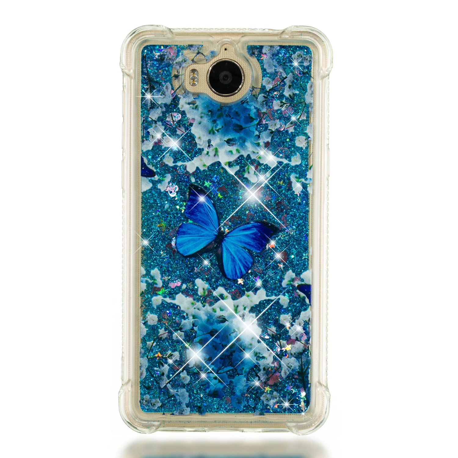 Для huawei Y5 Y6 Nova Young Bling с динамичными плавающими жидкими милый чехол MYA-U29 MYA-L22 MYA-L41 L11 Мягкий силиконовый чехол-бампер - Цвет: NO.4