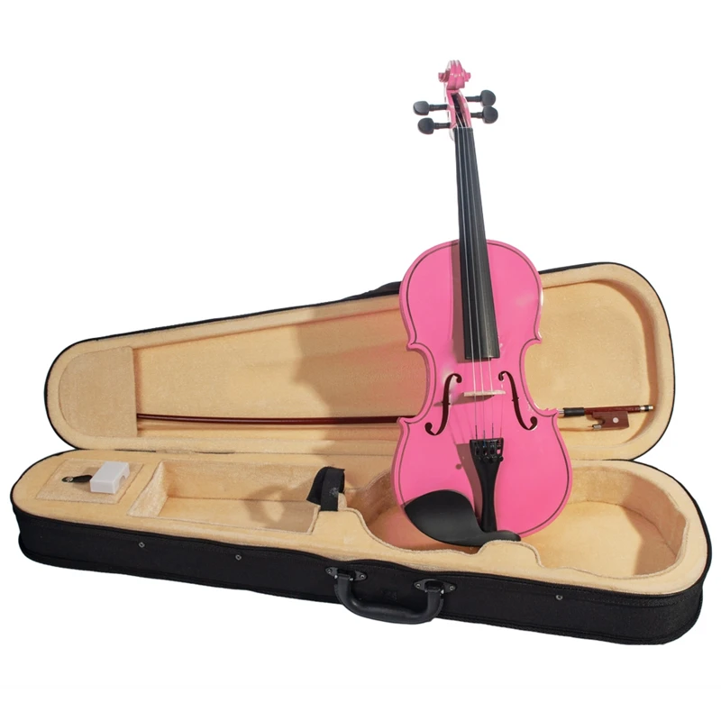 

NAOMI PINK Student Violin with Hard Case, Bow, Rosin SET