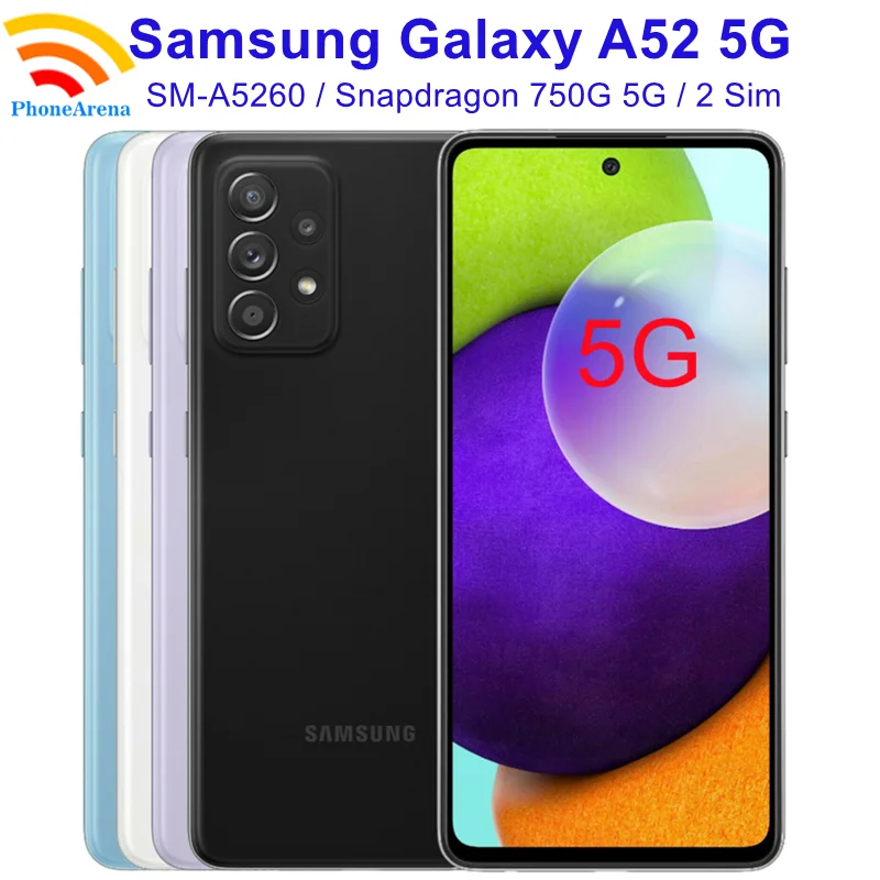 Samsung Galaxy A52 телефон двойная Sim-карта экран 128 дюйма 98% Гб ПЗУ | Мобильные телефоны и