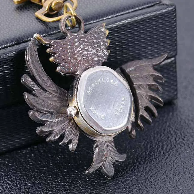 Креативные милые мини жареные пушистые бронзовые часы с изображением совы