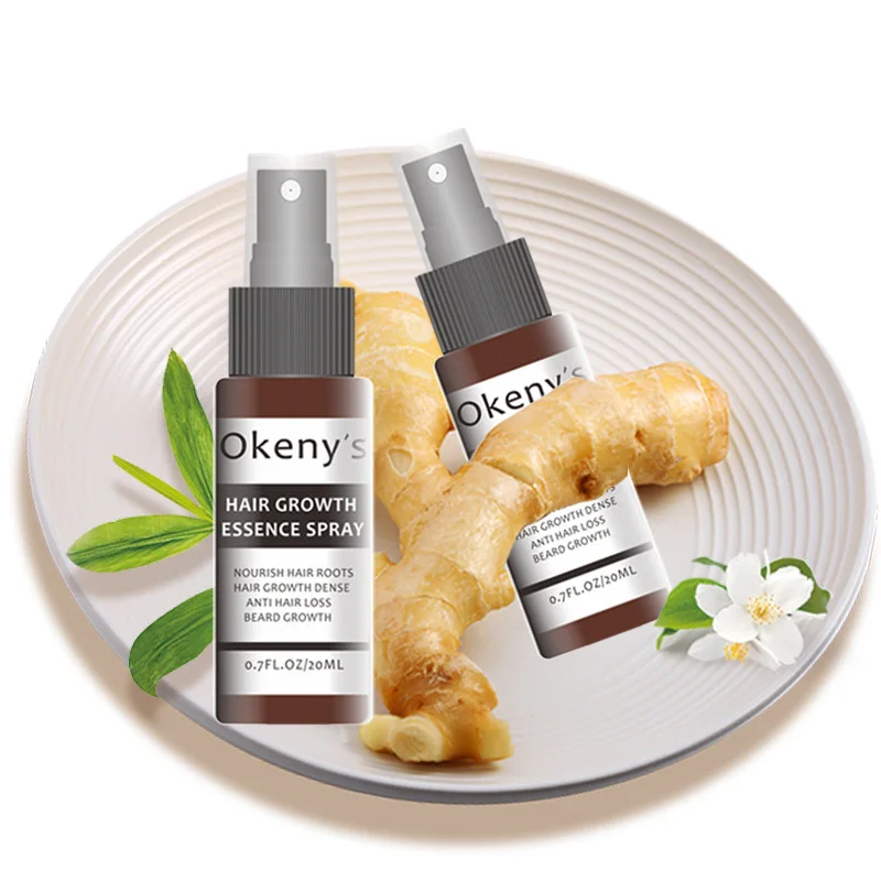 

Ginger Hair Growth Essence Spray 20ml Hair Grow Restoration Oil Prevent Baldness EF