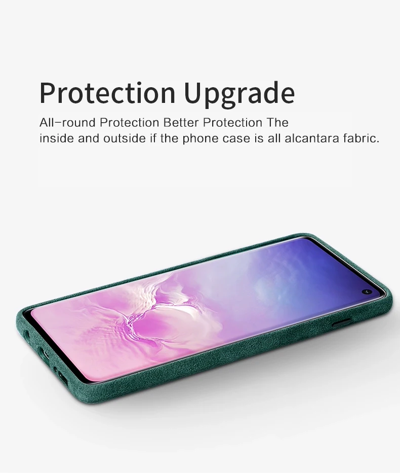 SanCore для SamSung GALAXY S10/S10+ чехол для телефона ALCANTARA модный кожаный чехол с полной защитой Роскошный деловой чехол для телефона Sue