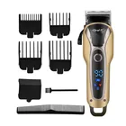 Профессиональная машинка для стрижки волос CkeyiN, беспроводной триммер для бороды, Электрический парикмахерский прибор для бритья с ЖК-дисплеем, мужской парикмахерский инструмент
