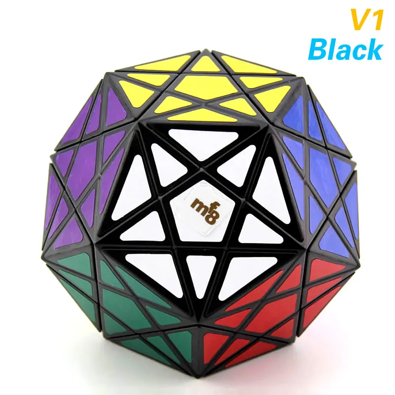 V1-Black MF8 Corner Turning Pentagram Megaminxeds мегаминкс кубик руб Starminx додекаэдр профессиональный Скорость руб головоломки пластмасса извилистый антистресс Непоседа Образовательных игрушки для мальчиков - Цвет: V1-Black