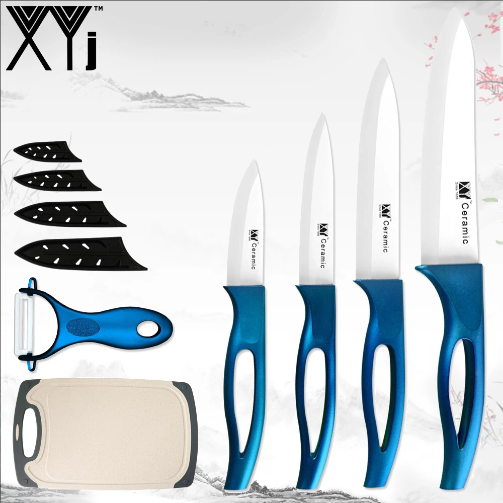 Набор керамических ножей XYj из циркония мясницкий нож 3 4 5 6 дюймов кухонные ножи