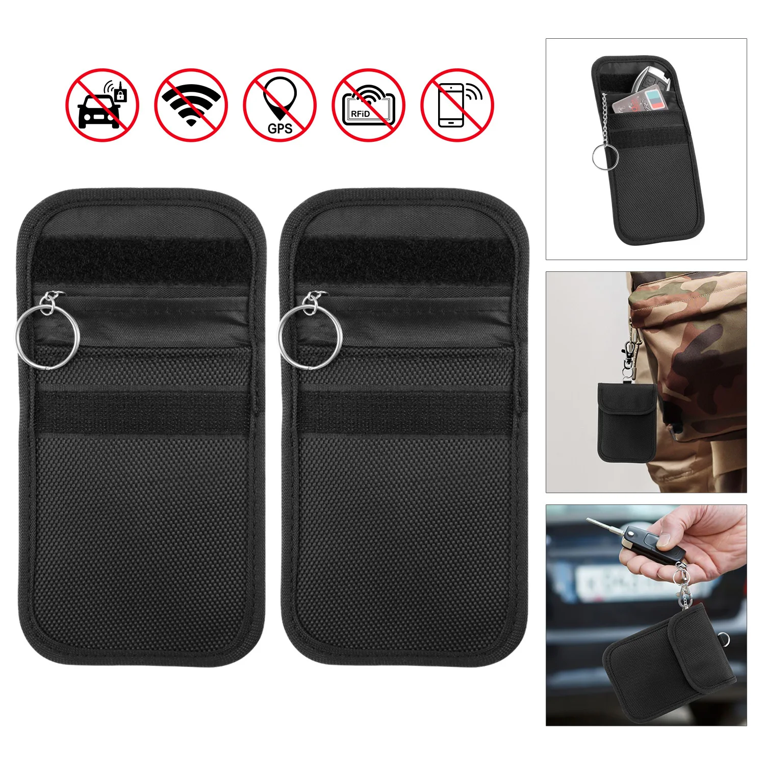 Новинка 2 шт. Чехол для автомобильного ключа Противоугонный замок ключ без входа