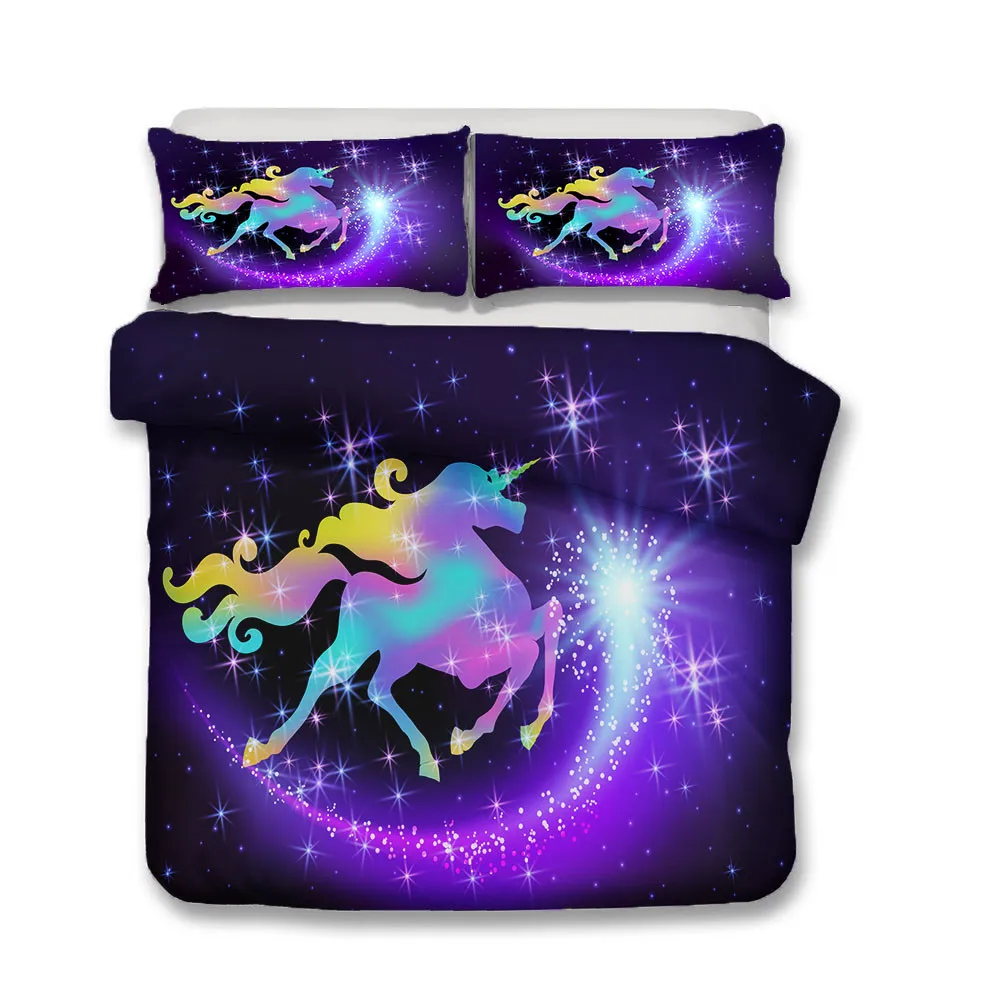 Постельные принадлежности для животных с изображением единорога из мультфильма