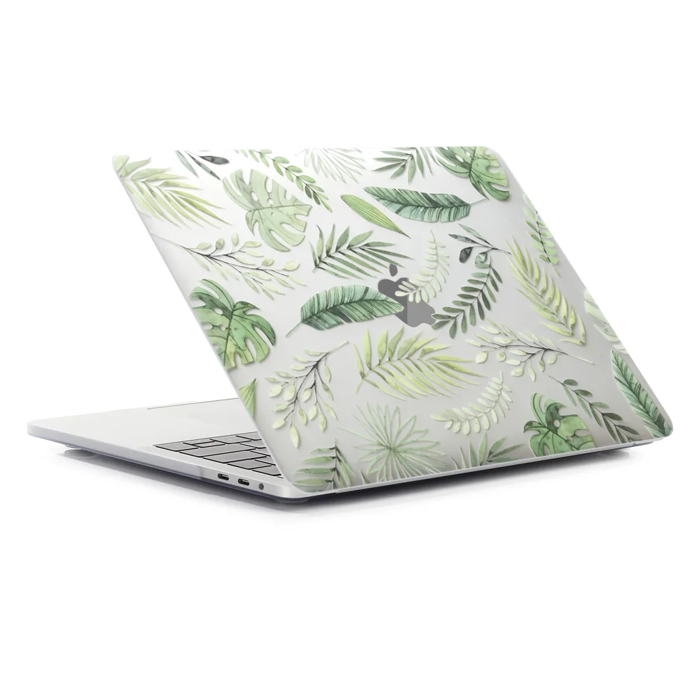 Новый 3D печать листья чехол для MacBook Air Pro retina 11 12 13 15 pro13 3 дюйма с сенсорной панелью