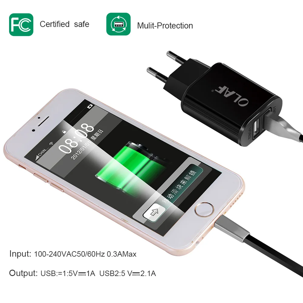 Олаф USB зарядное устройство Быстрая зарядка для iPhone X 8 7 iPad быстрое настенное зарядное устройство для samsung S9 S8 Xiaomi Mi 8 6 huawei зарядное устройство для мобильного телефона