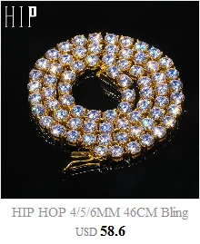Хип-хоп 1Row Bling CZ Iced Out Стразы браслет из Кубического циркония теннисные цепи браслеты для женщин мужчин ювелирные изделия розовый красный