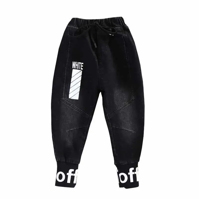 Зимние джинсы для мальчиков Плотные Теплые детские брюки Джинсовые детей