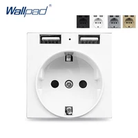 2 4a double usb eu german socket electric outlet function key for module only 5252mm wallpad