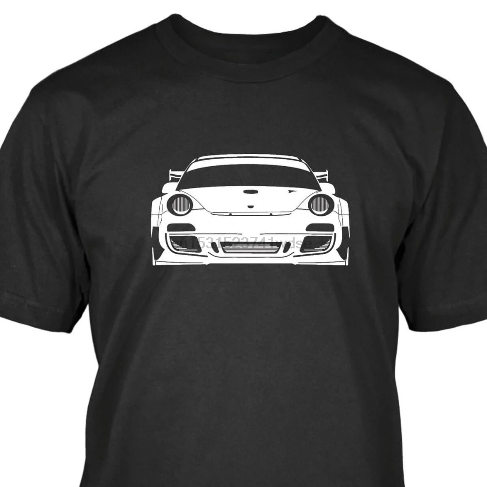 Футболка мужская с принтом легендарного автомобиля Gt3 Rsr хлопковая модная