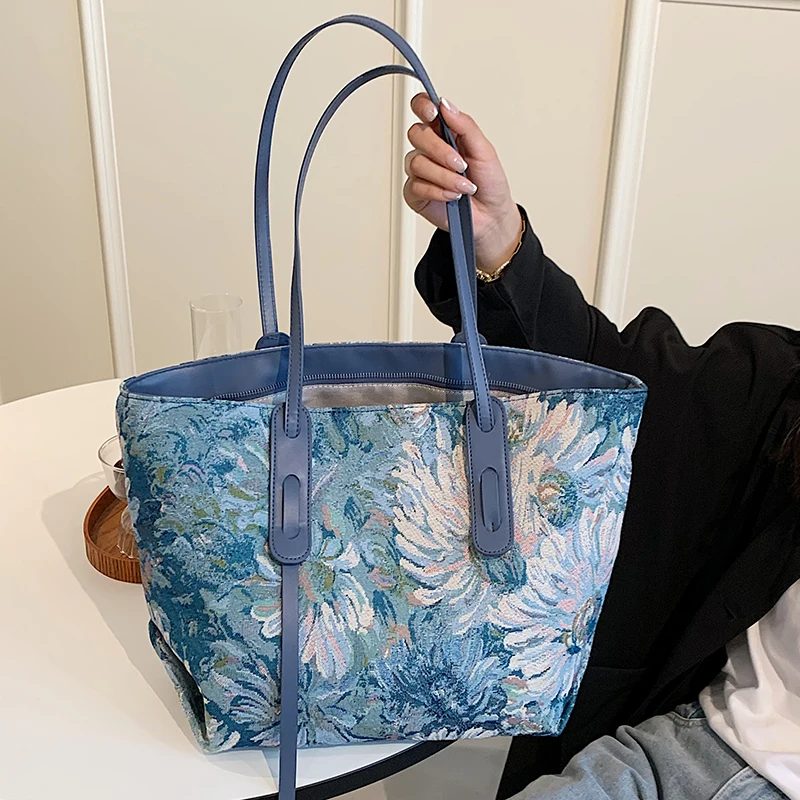 

Large Capacity Women Canvas Handbags High Quality Ladies Travel Messenger Bags Fashion Designer Female Casual Shoulder Tote Bag