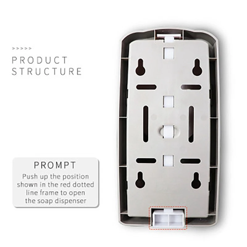 

1000ML Soap Dispenser Wall Mounted Hand Press Liquid Soap Dispenser for Bathroom Kitchen Hotel