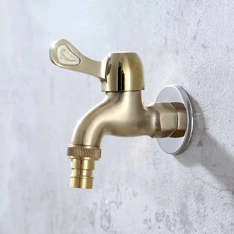 

Wall Tap Bathroom Faucet Washing Machine Faucet Brass Garden Decoration Outside Tap Balcon