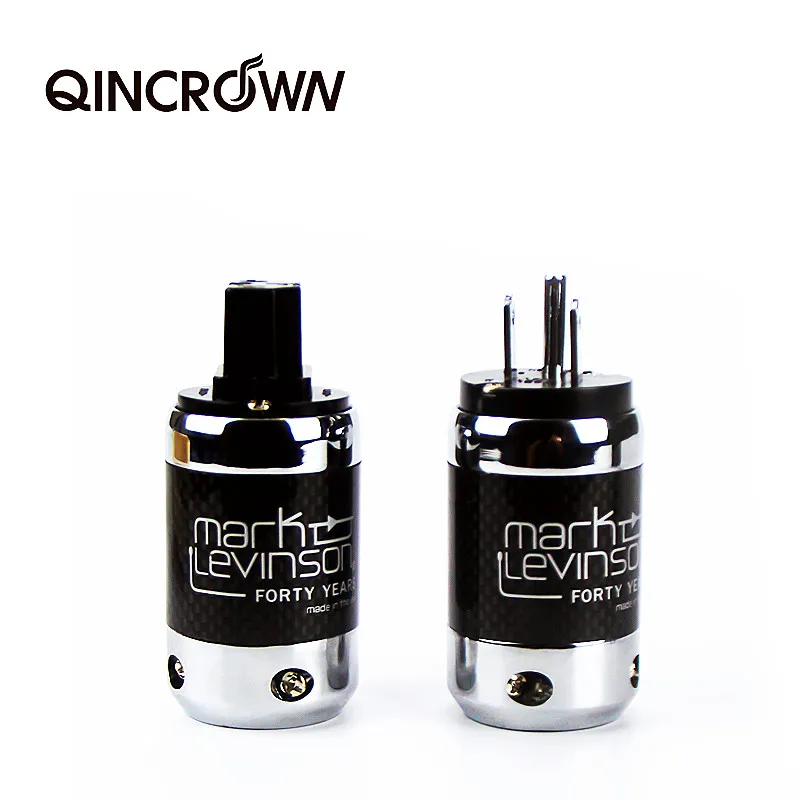 

Hi End Pair Carbon Fiber Plating Plug US Standard CD Power Amplifier AC Power Cord Plug