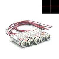 5pcs focusable 3 5v 650nm 5mw red laser cross diode module 12x35mm wdriver in