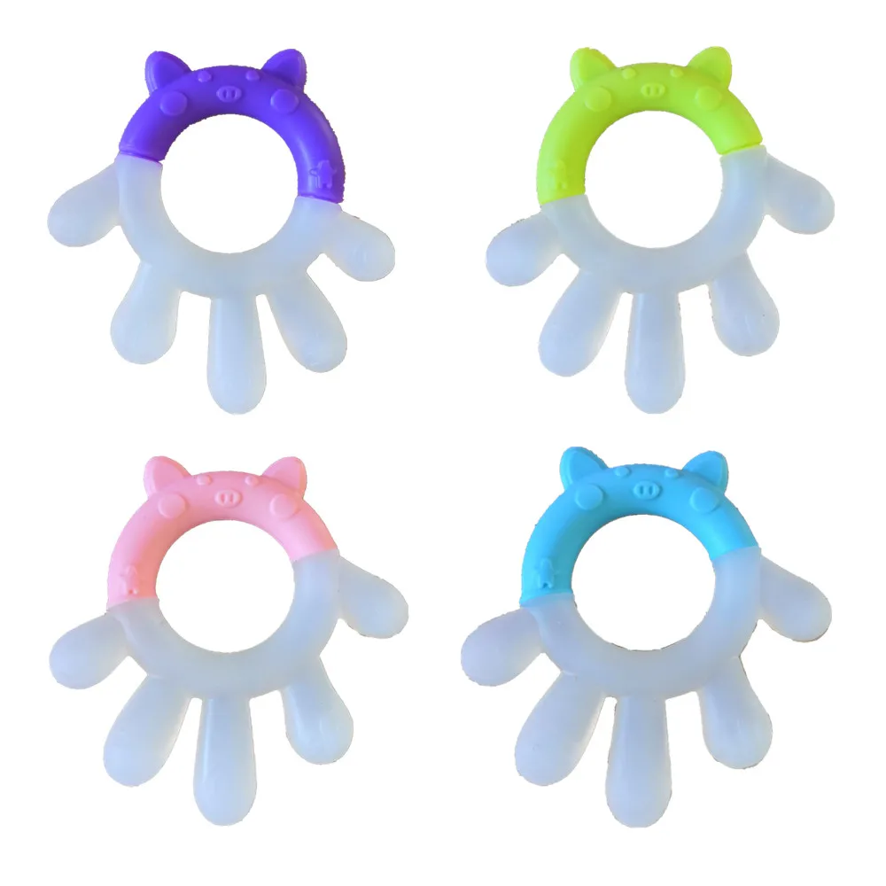 С изображением милой свинки уход за кожей лица узор Palmate Прорезыватель для зубов