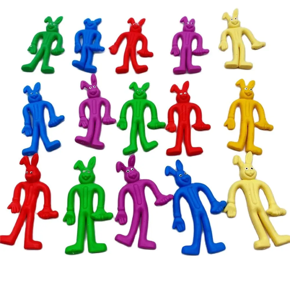 Эластичная игрушка антистресс фиджет очаровательные красочные модели кроликов