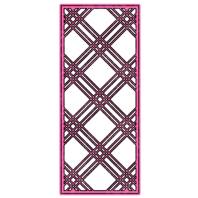 

2020 New Rectangle Frame Metal Cutting Dies and Stripe Background Die Cut Scrapbooking For Crafts Card Making no Stamps Sets
