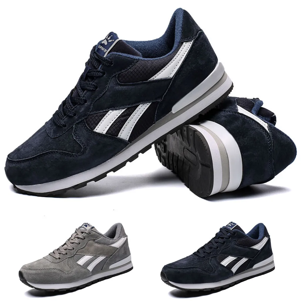 

SAGACE Men's Fashion casual shoes men Leather Breathable Sport Athletic Casual Footwear Shoes sneakers men trainers Plus Size