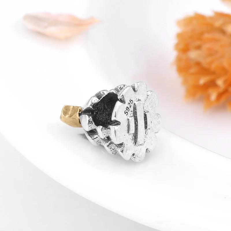 Рождественская тема аутентичная елка из стерлингового серебра 925 пробы с