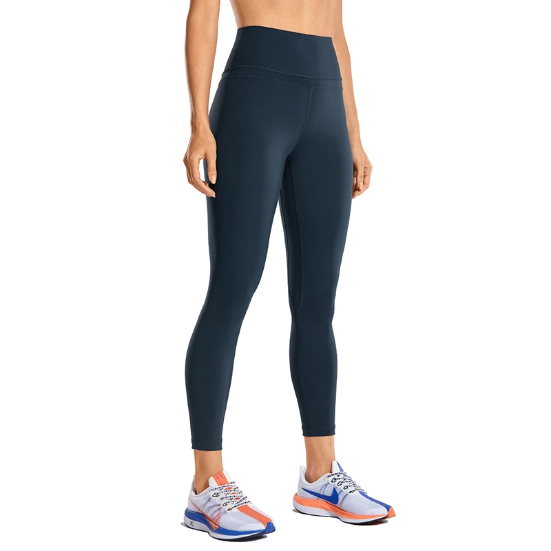 True Navy09 CRZ Йога женские Леггинсы для йоги Naked Feeling I с высокой талией облегающие для тренировок брюки-25 дюймов - Цвет: True Navy09